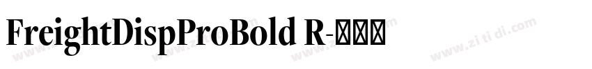 FreightDispProBold R字体转换 FreightDispProBold R字体转换